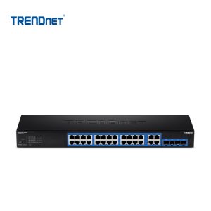 Switch Administrable TRENDnet de 28 puertos gigabit y 4 SFP | TEG-284WS
