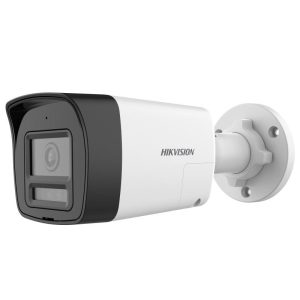 Mini cámara bala fija de 2 MP con audio bidireccional y sirena